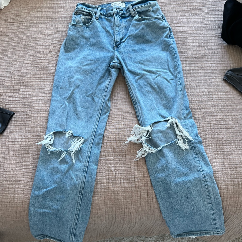 The 90s straight ultra high rise jeans
